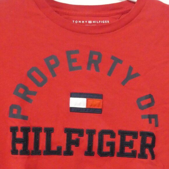 TOMMY HILFIGER | small | Red Property Of Hilfiger Short Sleeve Tee / T-Shirt - Picture 1 of 13